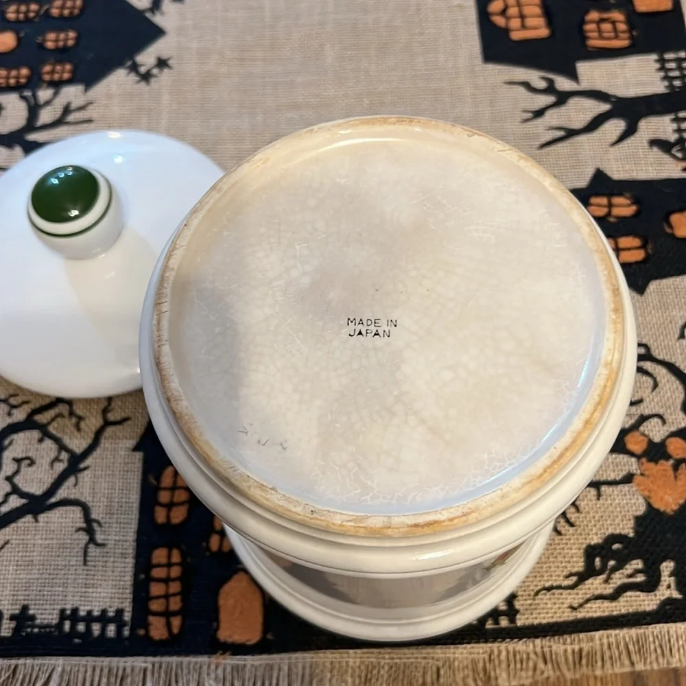 Vintage strawberry canister